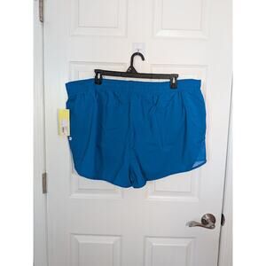 Saphire blue all in motion plus size jogger shorts 2x